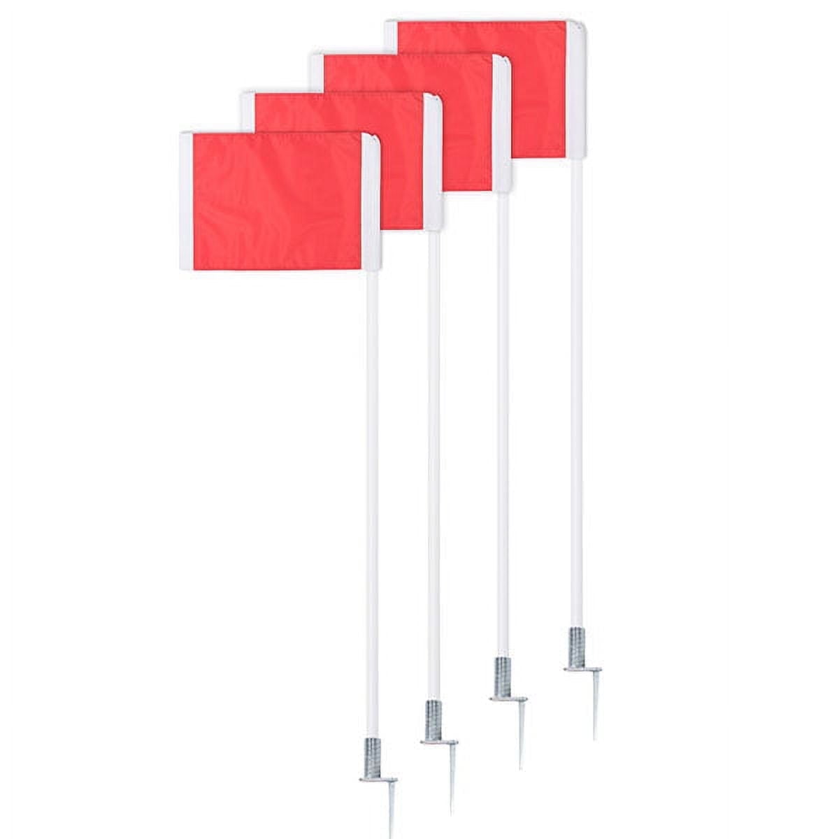 Champion Sports Spring Loaded Soccer Corner Flags Set of 4