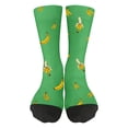 thumbnail image 2 of YOHAVEN Heated Competitive Banana Socks Cute Banana Socks For Men And Women, Novelty Fruit Pattern Crew Socks, One Size Stretch, Breathable Lightweight Warmth, Fun Gift For Holiday Or Everyday Use, 2 of 4