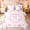 Pink E, variant on meiyoeat Preppy Letter E Full Size Bedding Sets for Kids Girls, Princess Bow Lace Full Size Bed in a Bag for Bedroom, Pink White, Pink Reversible, 7pcs