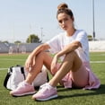 thumbnail image 5 of Cushionaire Kicks Fashion Sneakers for Women - Lightweight Non-Slip Lace Up Spring Shoes with Memory Foam Insole and Tread Outsole, 5 of 23