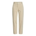 thumbnail image 4 of Time and Tru Women's Corduroy Mid Rise Utility Pants, 28" Inseam, Sizes 2-22, 4 of 5