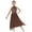 Brown, variant on TTAO Kids Girls Sleeveless Lyrical Dance Dress Sparkly Ballet Skirted Leotard Modern Contemporary Dance Dress Black 6