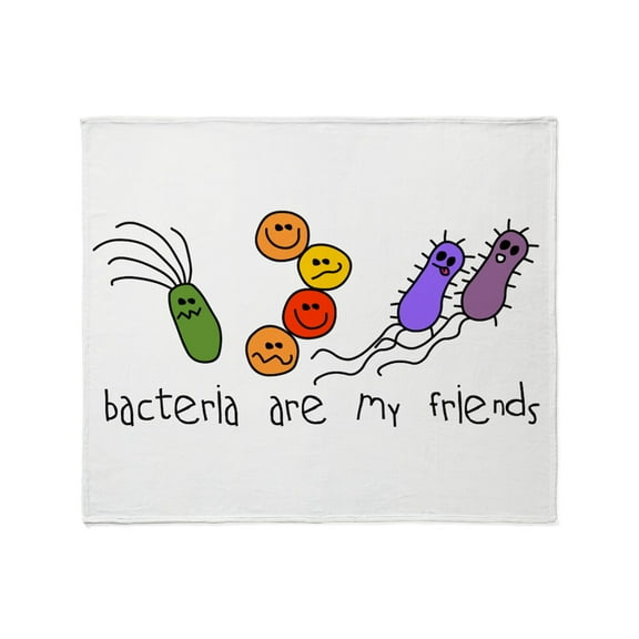CafePress - Bacteria Are My Friends Throw Blanket - Soft Fleece Throw Blanket, 50"x60" for All Ages