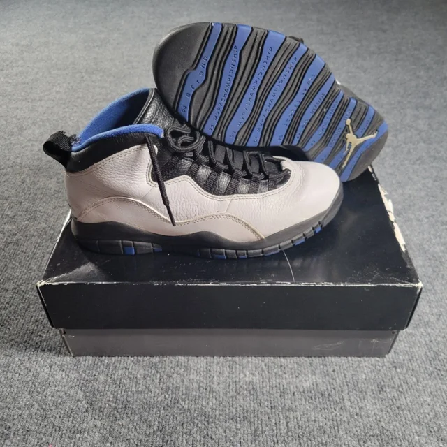 Ni - ke Ni - ke Air Jordan 10 Orlando Mens 8 Retro 310805-108 Basketball Shoes White