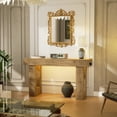 thumbnail image 7 of Aheaplus Farmhouse 47" Console Table with Power Outlets & Motion Sensor Light - Narrow Storage Entryway Table for Hallway/Living Room,Natural Oak, 7 of 7