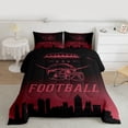 thumbnail image 2 of jejeloiu American Rugby Game Full Size Comforter Sets,Boys Football Gamer Bedding Sets For Boys Kids Reversible 3pcs, 2 of 8