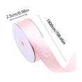 thumbnail image 3 of Polyester Gift Wrapping Ribbon, Elegant Letter Print for Wedding Shower Floral Bouquet Holiday Decor, Hot Pink, JKODE, 3 of 6