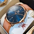thumbnail image 3 of OLEVS Watches for Men Minimalist Ultra Thin Fashion Casual Analog Quartz Date Watch Waterproof Slim Simple Big Face Dress Mens Wrist Watches with Retro Leather Band for Men Reloj para Hombre, 3 of 13