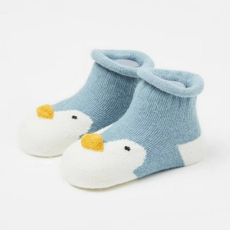 

Leutsin Kids Infant Toddler Baby Boys Girls Cartoon s Anti-Slip Knitted Warm Socks