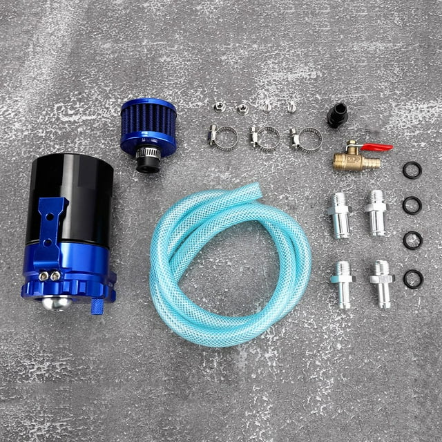 Oil Catch Can Engine Catch 300ML Car Engine Catch Reservoir Breather Can Air Oil Filter Universal Accessory