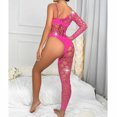 thumbnail image 5 of Levmjia Women Fishnet Lingerie Set One Piece Bodysuit With Single Sleeve Mesh Lingerie Outfit Multiple Colors Party And Special Occasions, 5 of 5