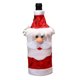 thumbnail image 3 of Bolsa para botella de vino navideña, chaqueta, adorno navideño, reutilizable, multifuncional. Papá Noel, 3 of 9