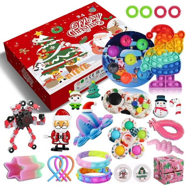 26Pcs Fidget Advent Calendar 2021 for Kids, New Christmas Advent