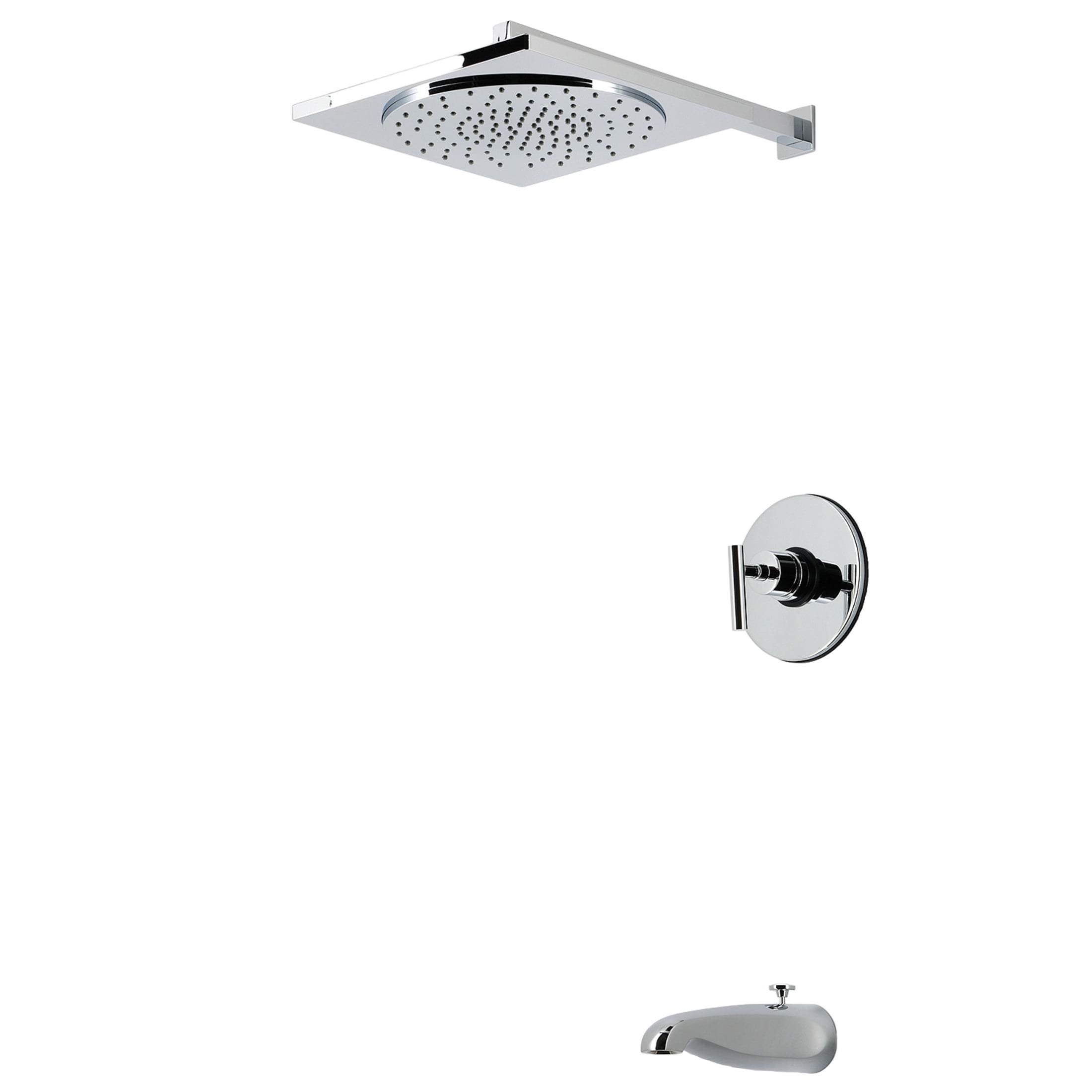 Kingston KB8331CML Manhattan Single-Handle Pressure Balanced Tub and Shower Faucet, Polished Chrome