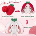 thumbnail image 2 of Peluche MIAODAM Strawberry Bunny de 18 cm para bebés y niños, 2 of 7