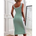 thumbnail image 2 of Tank Dress, Slim Fit Knitted Sleeveless Dress Casual For Daily Life For Wedding Dating, 2 of 6