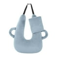 thumbnail image 2 of Almohada de viaje,Almohada de viaje Almohada para coche Ligera y portátil,Almohada en forma de U y cómoda,Apoyo para la cabeza,los hombros y el cuerpo en viajes largos en coche,Almohada Gris, 2 of 10