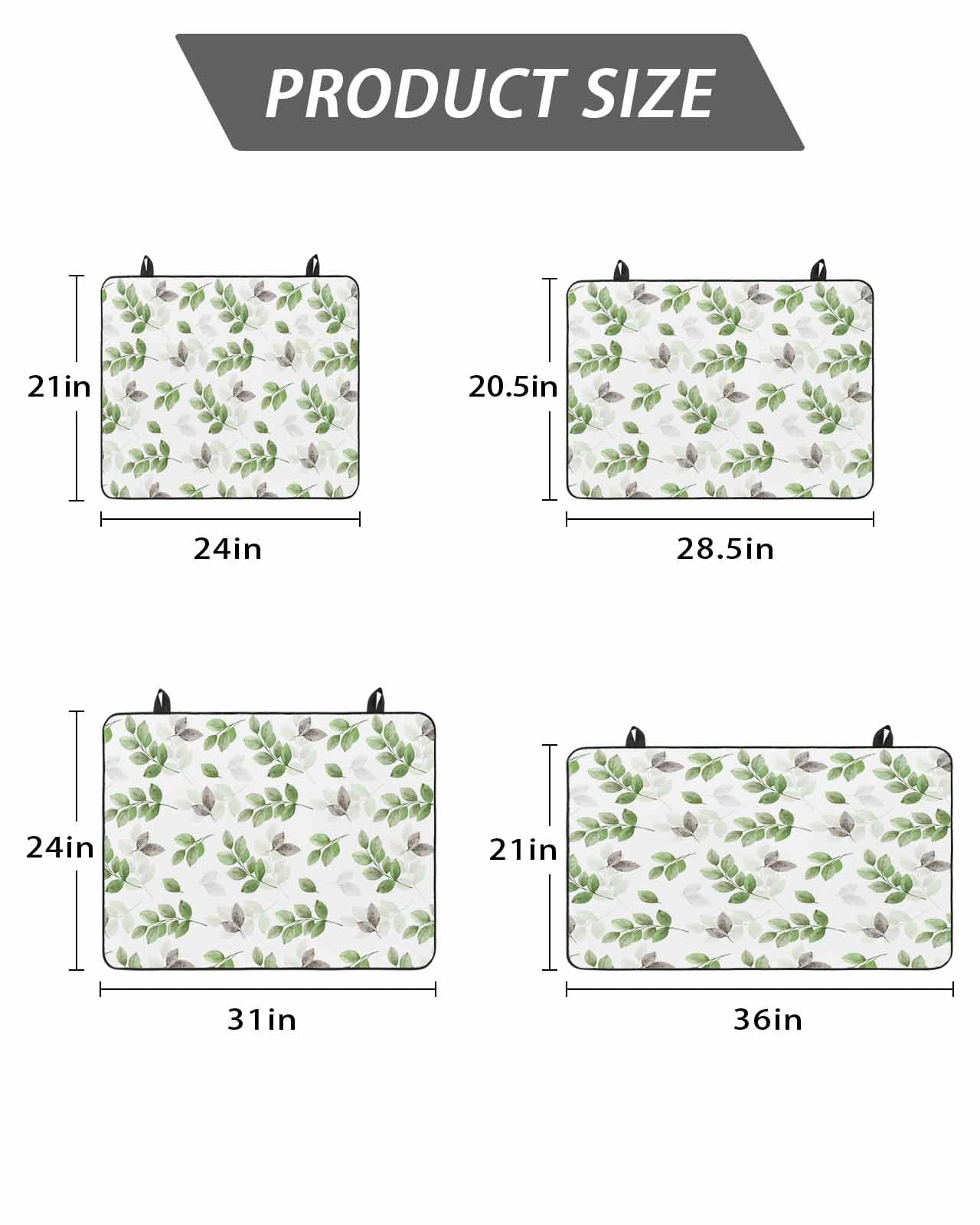 Stove Top Covers for Electric Stove, Green Botanical Fall Glass Stovetop Cover Protector, Pastoral Maple Leaf Autumn Induction Cooktop Protector Oven Mat for Kitchen Countertop 24"x21"