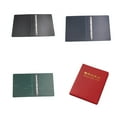 thumbnail image 3 of Becaristey Leather Postage Stamps Album Coins Stamp Collection Book Note Storage Books Cover Blank Money Albums 9 Holes 35 Sheets Red, 3 of 6