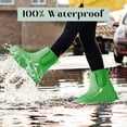 thumbnail image 4 of YYW Short Rain Boots For Women, Non-Slip Waterproof Garden Shoes Girl Ankle Rainboot,Green(Size 8.5), 4 of 10