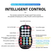 Party Lights DJ Disco Ball Light 5-in-1 Laser Strobe Projection Light DMX Control Sound Activation and Remote Control Live Performance Family Gathering, Club, bar, Karaoke, Birthday Holiday Carnival