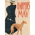 thumbnail image 2 of Edward Penfield 14x18 Gold Ornate Wood Frame and Double Matted Museum Art Print Titled - Harper's May (1897), 2 of 4
