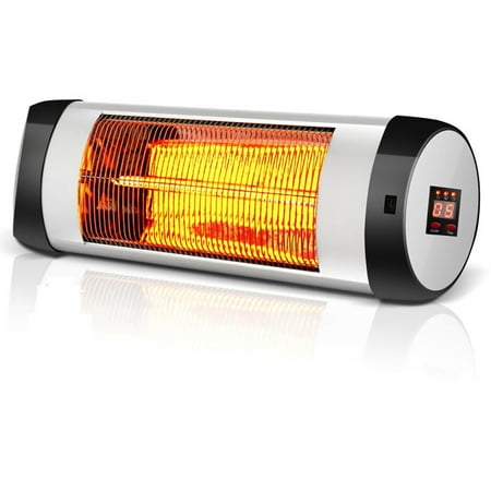 

Spaco 1500W Wall-Mounted Electric Heater Patio Infrared Heater with Remote Control Oil Filled Radiator Heater Portable Space Heater with Adjustable Thermostat Overheat Protection