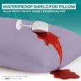 thumbnail image 3 of Utopia Bedding Premium 100% Waterproof Pillow Protectors with Zipper Queen Size Set of 4, Bed Bug and Dust Mite Proof Zippered Pillow Covers, Pillow Encasement Cases, Burgundy, 3 of 8