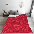 thumbnail image 4 of Couverture Jetée à Cœurs Rouges, Couverture en Flanelle Douce et Chaude pour Filles et Femmes, Cadeaux de la Saint-Valentin, Couvertures pour Petite Amie, Petit Ami, Épouse, Décorations d'Anniversaire, Canapé, Sofa, Lit, Maison 50"x40 Pouces, 4 of 6