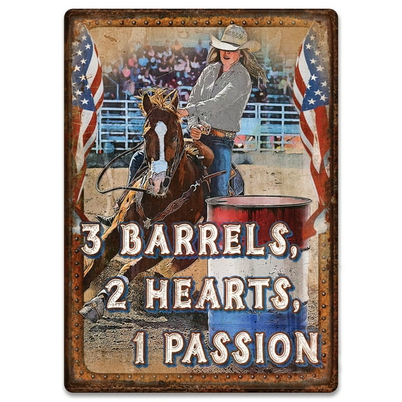 Tin Sign 12in x 17in - Barrels Passion