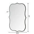 thumbnail image 2 of SHYFOY Irregular Wall Mirror with Metal Frame, Perfect for Living Room & Bedroom Decor - Antique Bronze Finish, 2 of 7