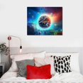 thumbnail image 3 of PRATYUS Ready to Hang Fall Decor Galactic Planet Canvas Wall Art Picture 20x16in for Living Room Bedroom 20x16in, 3 of 3