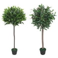 thumbnail image 5 of vidaXL Artificial Bay Tree Plant with Pot 49.2" Green, 5 of 5