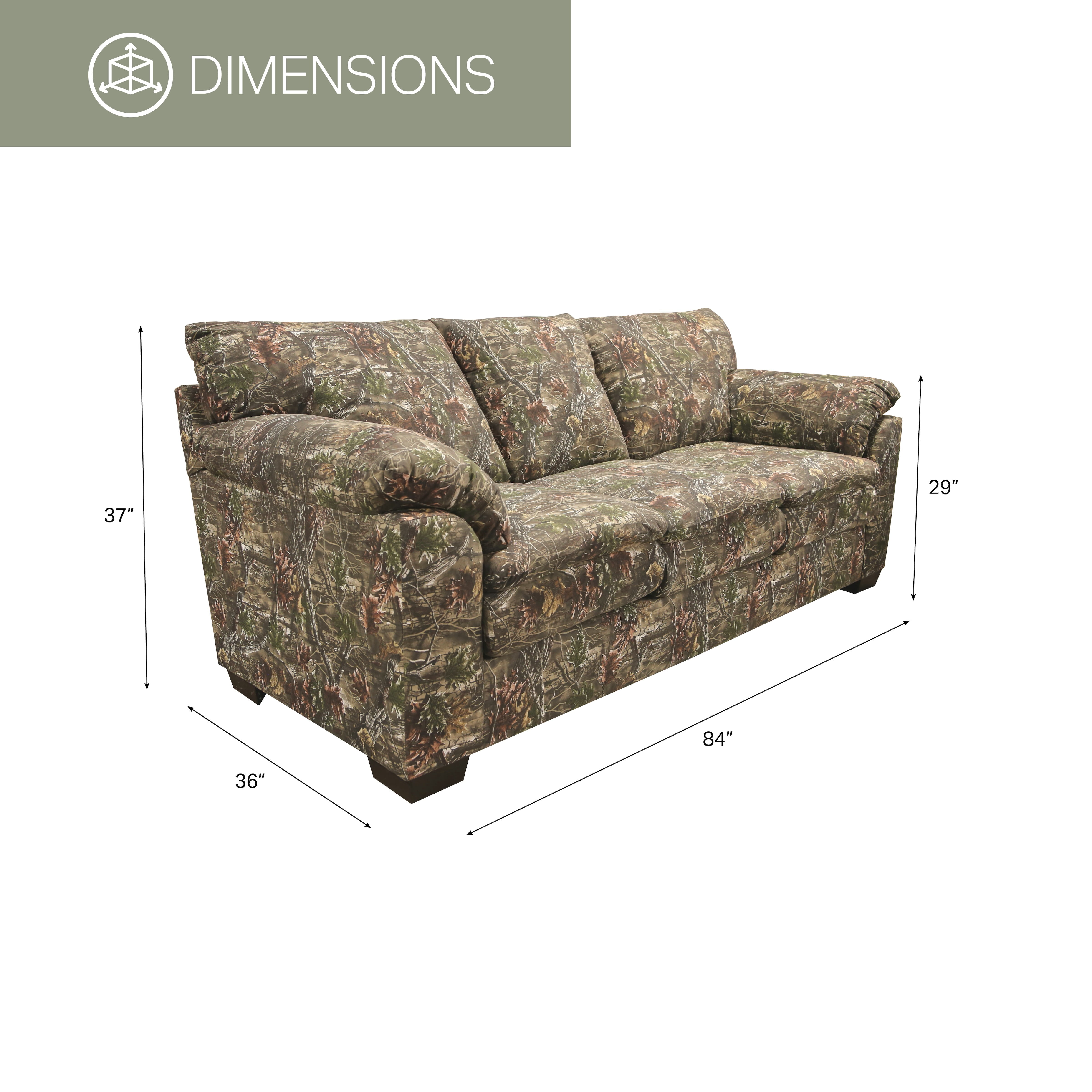 American Furniture Classics Model 8-010-A452V3 Sofa in Superflauge Camo Fabric