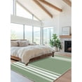 thumbnail image 2 of Sage Dark Area Rug for Bedroom 3x5 Ft Green White Striped Super Soft fuzzy Throw Rug Non-Slip Fluffy Plush Indoor Floor Carpet for Living Room Nursery Home Decor, 2 of 8