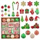 thumbnail image 2 of Precios Reducidos, Juego de 78 bolas decorativas navideñas con diseño de extraterrestres pintados, decoración de escenas navideñas Akmoler, 2 of 9
