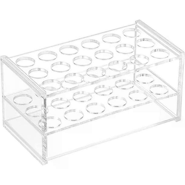 18 Sockets Acrylic Clear Test Tube Rack Transparent Acrylic Test Holder ...