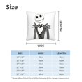 The Nightmare Before Christmas Square Pillowcase Velvet Cushion Cover