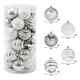thumbnail image 2 of Esferas De Navideñas Plástico 6cm 30 Pzs Para Decoración Xtellar Plateado, 2 of 4