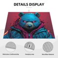 thumbnail image 3 of Balery Neon Cyberpunk Blue Bear Alfombrilla de Secado para Cocina, 18x24 Pulgadas, Súper Absorbente para Platos y Encimeras, 3 of 7