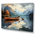 thumbnail image 2 of Designart "Lake Reflections Canada Mountain II" Transportation Wall Decor, 2 of 5