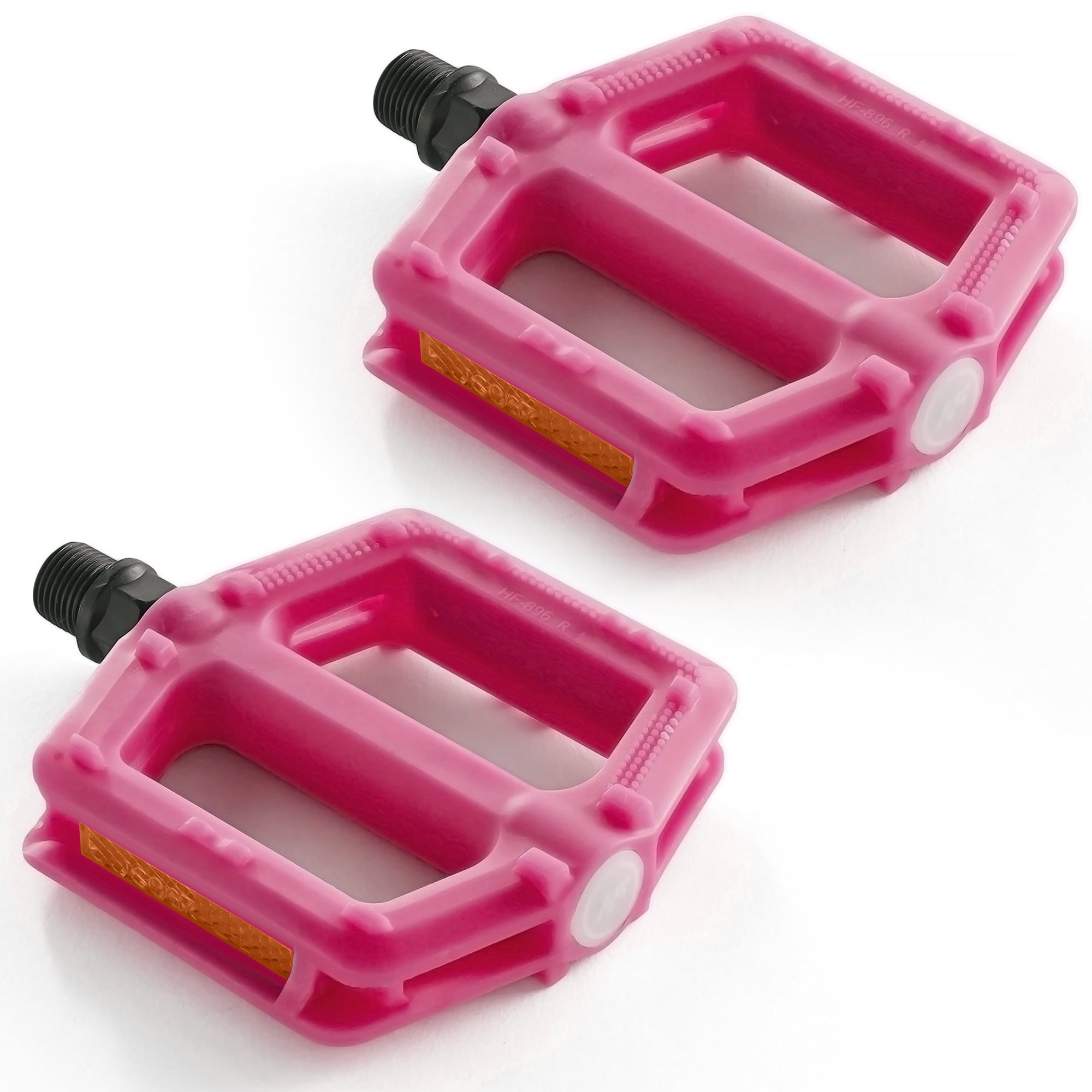 BW Kids Bike Pedals Bicycle Pedal Replacement Parts with 1 2 Spindle Bright Pink Walmart