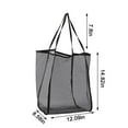 thumbnail image 3 of Christmas 2024! Rvasteizo Nylon Mesh Shoulder Beach Bag, Stadium Concert Storage Bag, 26L Mesh Beach Tote, Beach Bag Lightweight Foldable Tote For Beach Pool Vacation, 3 of 5
