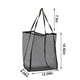 thumbnail image 3 of Xihbxyly Bolsa de Playa de Malla de Nailon, Ligera y Plegable, Gran Capacidad de 26 L, Secado Rápido, Fácil de Quitar La Arena, Perfecta para Piscina, Viajes, Vacaciones y Uso Diario. Tamaño: 31 X 38, 3 of 6