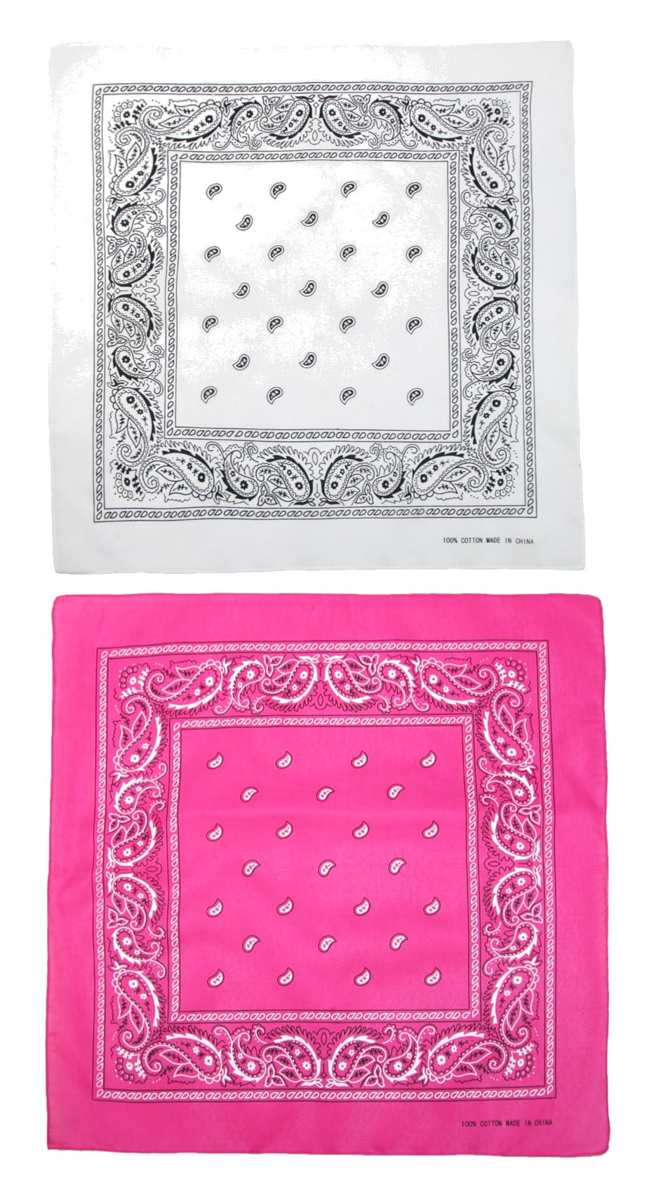 CTM Individually Folded & Packaged Paisley Print Cotton