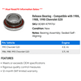 thumbnail image 2 of Release Bearing - Compatible with 1986, 1988, 1990 Chevy G20, 2 of 2