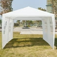 thumbnail image 7 of Resenkos 10' x 20' Tents and Canopies Outdoor Tents and Canopy, White 6 Sides Portable Waterproof Tent with Spiral Tubes Canopy Tents for Outside Party Waterproof Canopy Wedding Tent BBQ Shelter, 7 of 7
