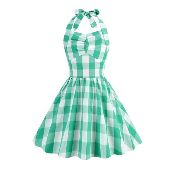 Fshinging Baby Girls Dresses Summer Sleeveless Plaid Pink Party Fashion Gifts Dress Size 3-4 Years