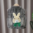 thumbnail image 4 of Cowsor Kids Biker Denim Vest for Boys & Girls | Western Motorcycle Jean Jacket Sleeveless Top for Kids, 4 of 6