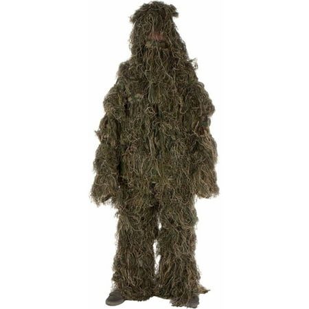 Modern Warrior Ghillie Suit 3-Piece Set, Woodland and Forest Design, One Size Fits Most Adults (Best Ghillie Suit For Turkey Hunting)